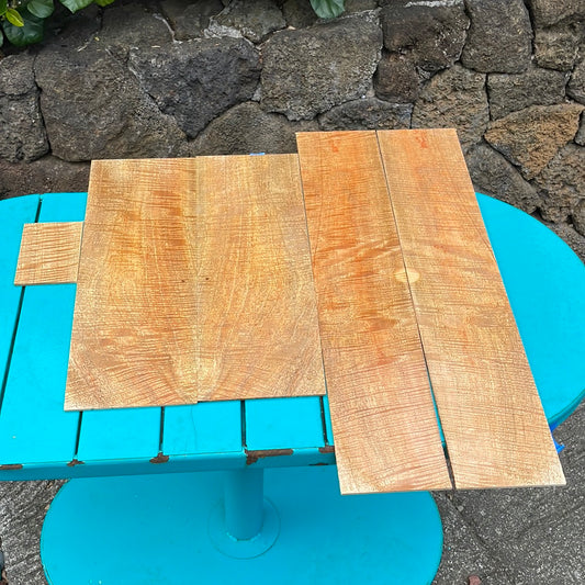 Premium Curly Mango 4 piece Parlor Guitar set