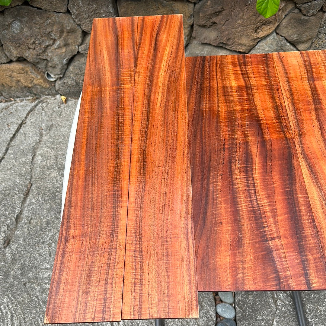 4A Curly Koa Jumbo Western Guitar 4 piece set
