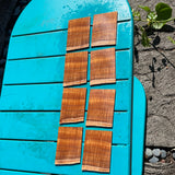 Curly Koa Instrument Grade Guitar/Ukulele Headplates