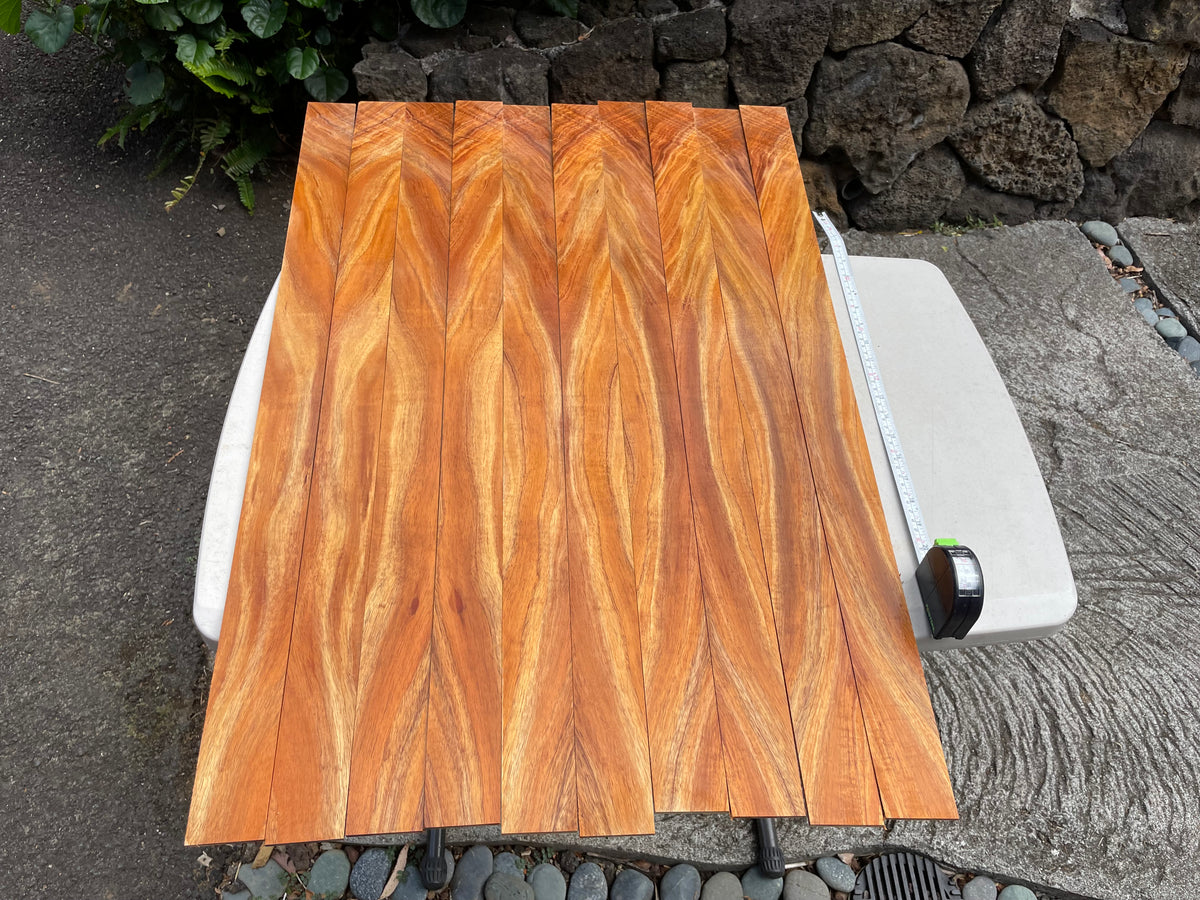 3A Curly Koa Ukulele/Instrument Bindings 36”x2 1/4”x4mm