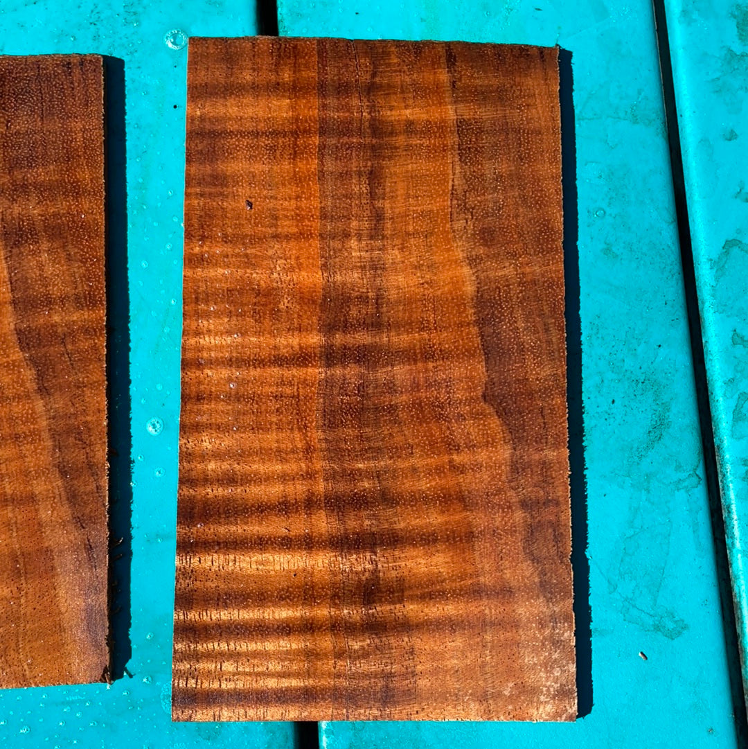 Curly Koa Instrument Grade Guitar/Ukulele Headplates