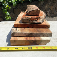 Rustic Distressed Live Edge Figured Koa boards 5@18-24”x2-6.5”x5/8-1”