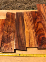 Reclaimed Curly Koa boards 8@10-23”x3-5.5”x1”