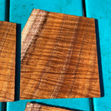 Curly Koa Instrument Grade Guitar/Ukulele Headplates