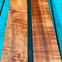 Curly Koa pool cue turning blanks