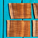 Curly Koa Instrument Grade Guitar/Ukulele Headplates