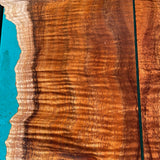 Curly Koa Instrument Head Plate 6.5”x4”x4mm Live Edge