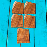 Curly Koa Instrument Grade Guitar/Ukulele Headplates