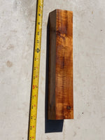 Curly Koa Pool Cue Turning Blank 11.5”x2”x1 7/8”