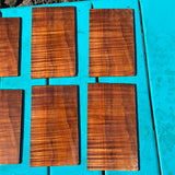 Curly Koa Instrument Grade Guitar/Ukulele Headplates