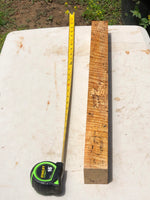 Ultra curly mango spindle/pool cue turning blank 24”x2”x1 7/8”