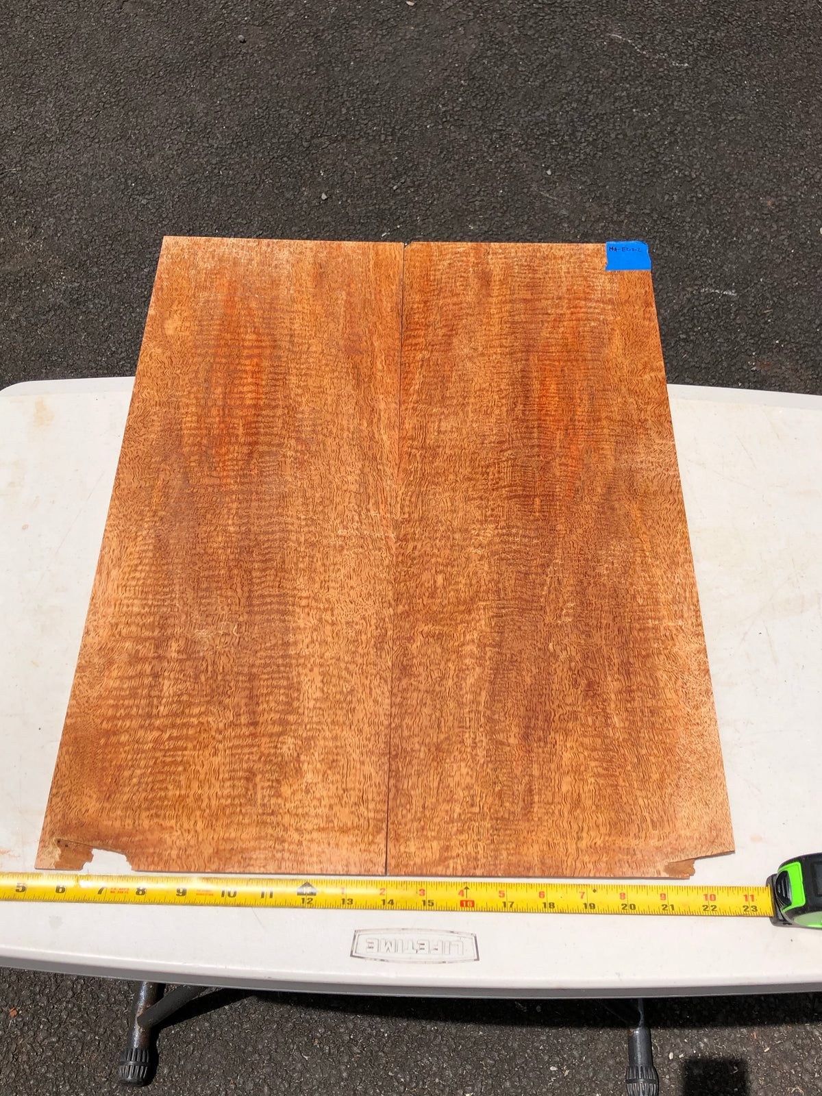Ultra curly mango electric guitar top 2@22.5”x8.5”x12mm