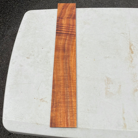 Koa ukulele fret board blank