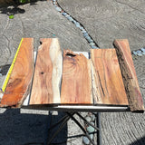 Rustic Distressed Live Edge Figured Koa boards 5@18-24”x2-6.5”x5/8-1”