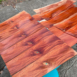Kamani Wood 14 piece lot for laser, wood burning, jewelry, hobby wood