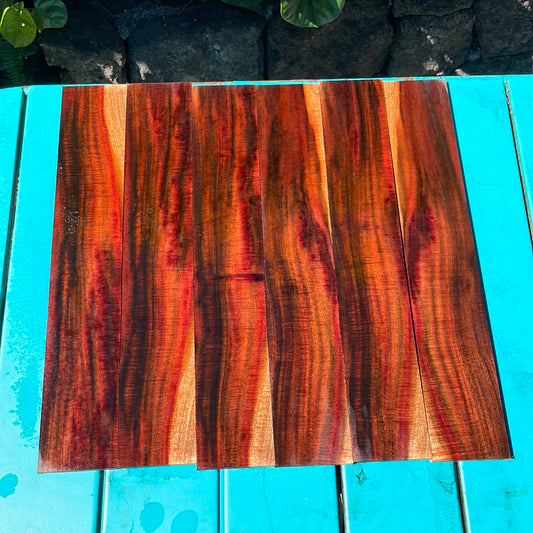 Figured Milo Ukulele Fret board blank