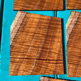Curly Koa Instrument Grade Guitar/Ukulele Headplates
