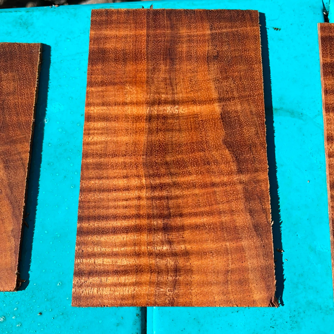 Curly Koa Instrument Grade Guitar/Ukulele Headplates
