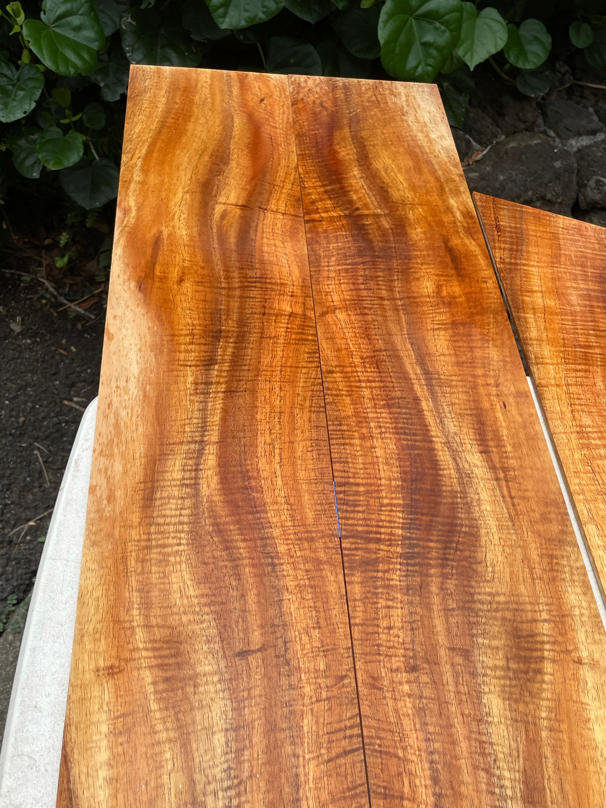 4A Curly Hawaiian Koa Jumbo Guitar 4 piece set