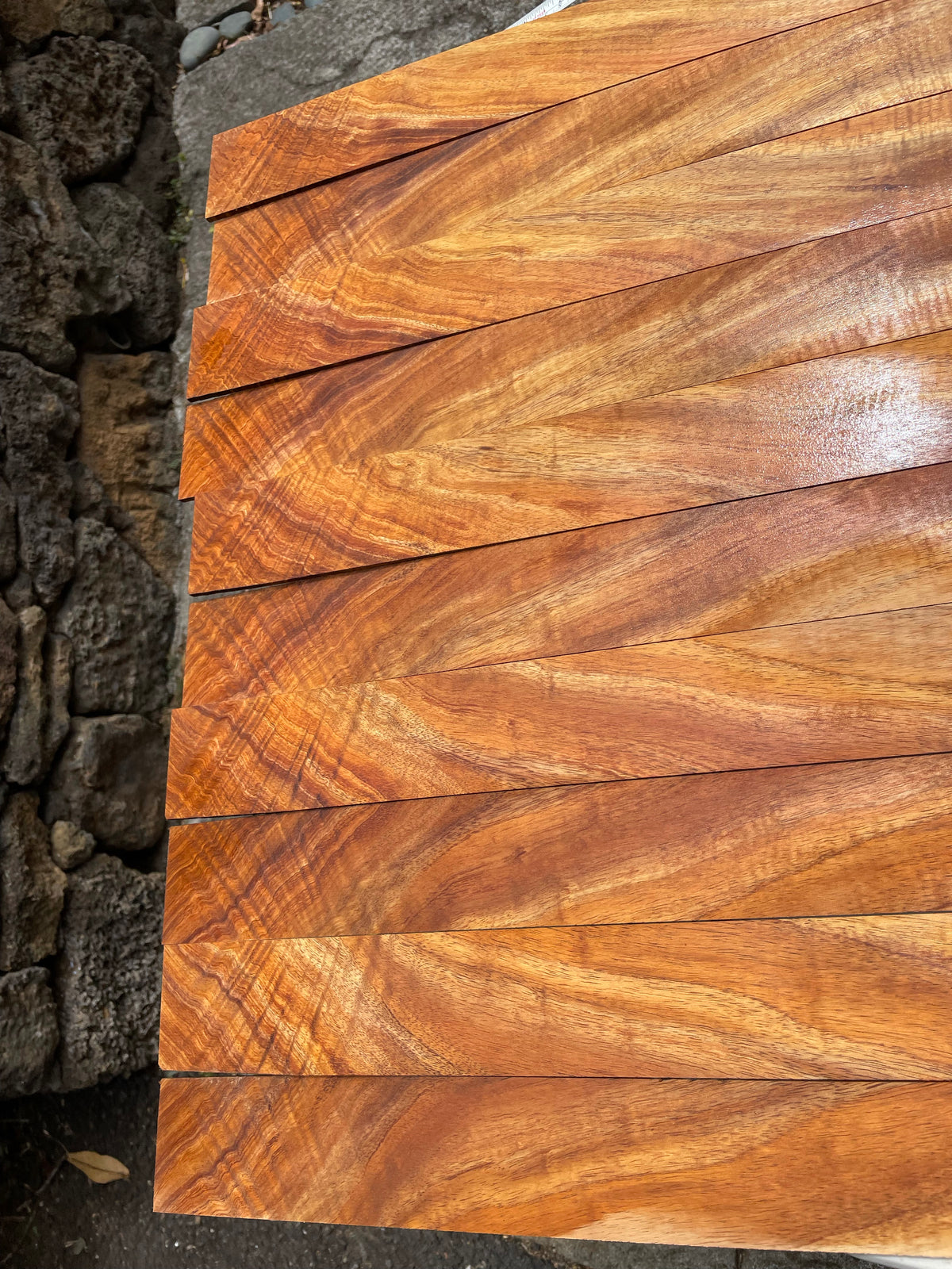 3A Curly Koa Ukulele/Instrument Bindings 36”x2 1/4”x4mm