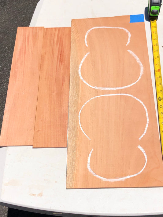 Cuban mahogany soprano ukulele set 3 pieces