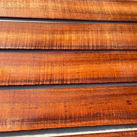 Figured Koa ukulele fret board