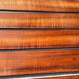 Figured Koa ukulele fret board