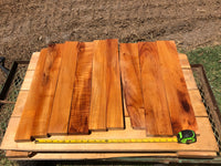 Reclaimed Curly Hawaiian Koa Boards 9@21-23”x1.5-4”x1”