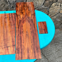 Curly Koa Parlor Guitar 4 piece