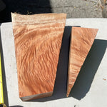 Curly Queensland Maple live edge slab 12”x4-8”x2.5”