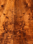 Ultra curly Koa electric guitar top 2@23”x9”x12mm