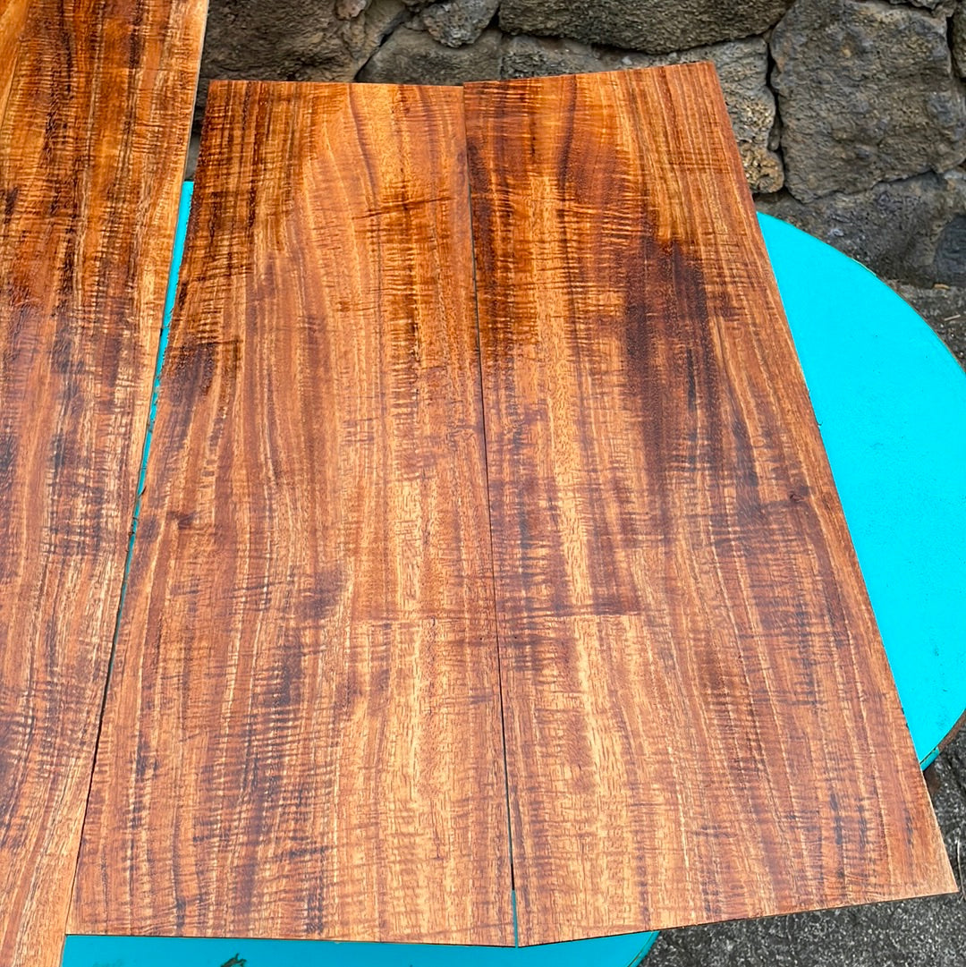 4A Curly Koa Jumbo Guitar 4 piece set