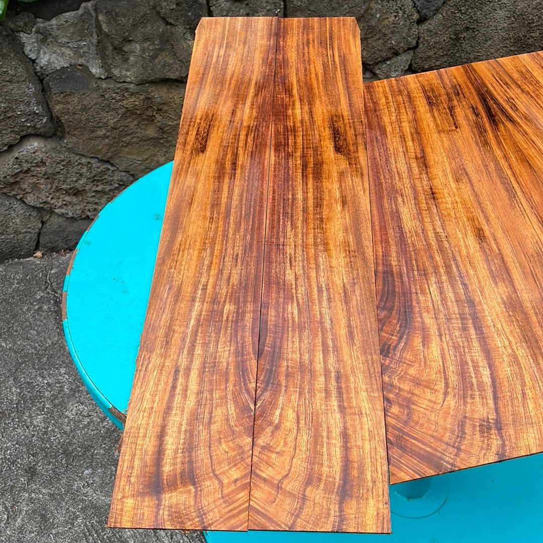 3A Curly Koa Jumbo Guitar 4 piece set