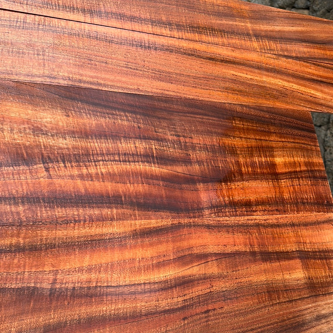 4A Curly Koa Jumbo Western Guitar 4 piece set