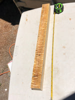 Curly Mango Pool Cue Blank 24”x2”x2”