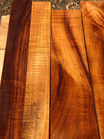 Reclaimed curly Koa boards 5@21-23.5”x2.5-5”x1”