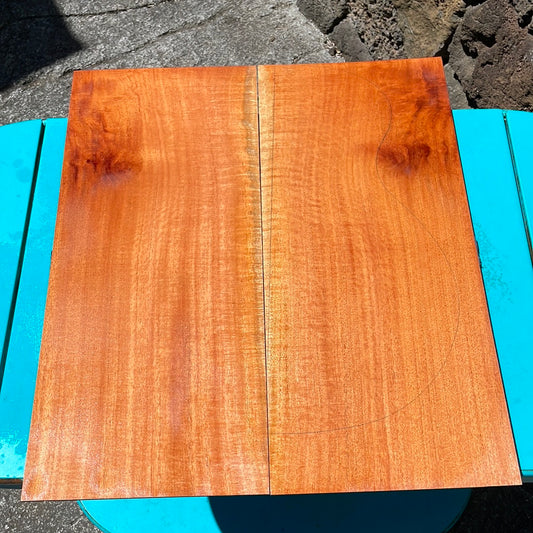 Cuban Mahogany Electric Guitar Top