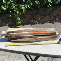 Live Edge Figured Koa boards 5@20-23”x2-6”x1”