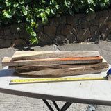 Live Edge Figured Koa boards 5@20-23”x2-6”x1”