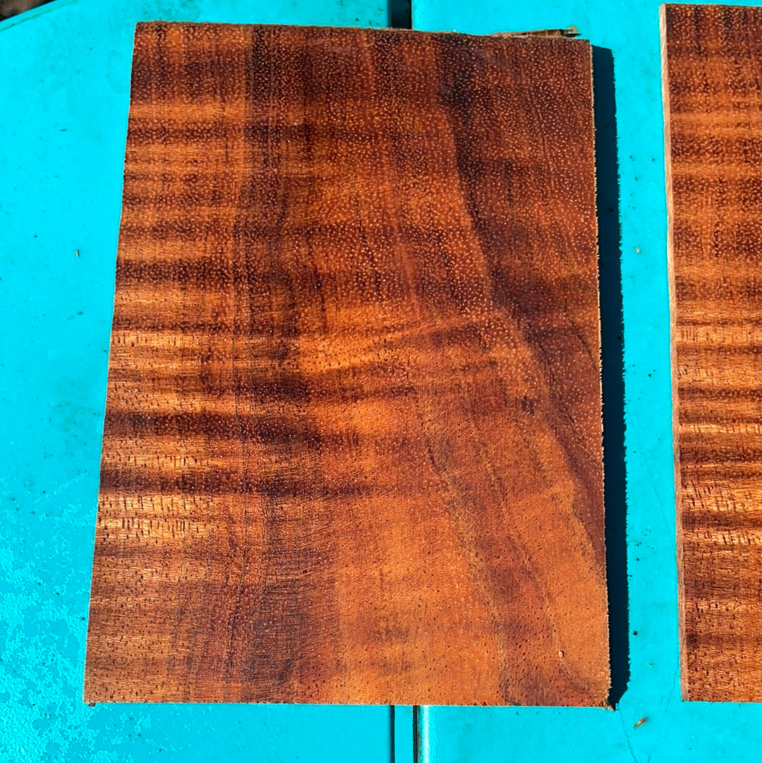 Curly Koa Instrument Grade Guitar/Ukulele Headplates