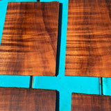 Curly Koa Instrument Grade Guitar/Ukulele Headplates