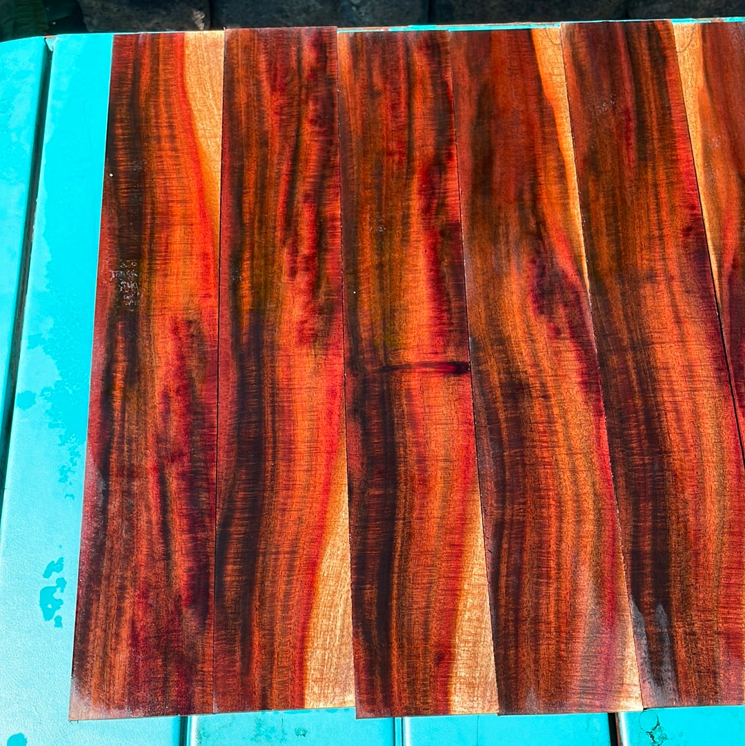 Figured Milo Ukulele Fret board blank