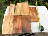 Reclaimed Mango, Earpod, Koa knife handle blanks 7@9-10”x3-4”x7/4”