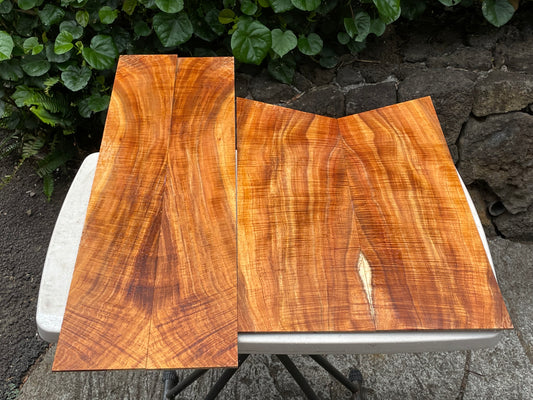 4A Curly Hawaiian Koa Jumbo Guitar 4 piece set