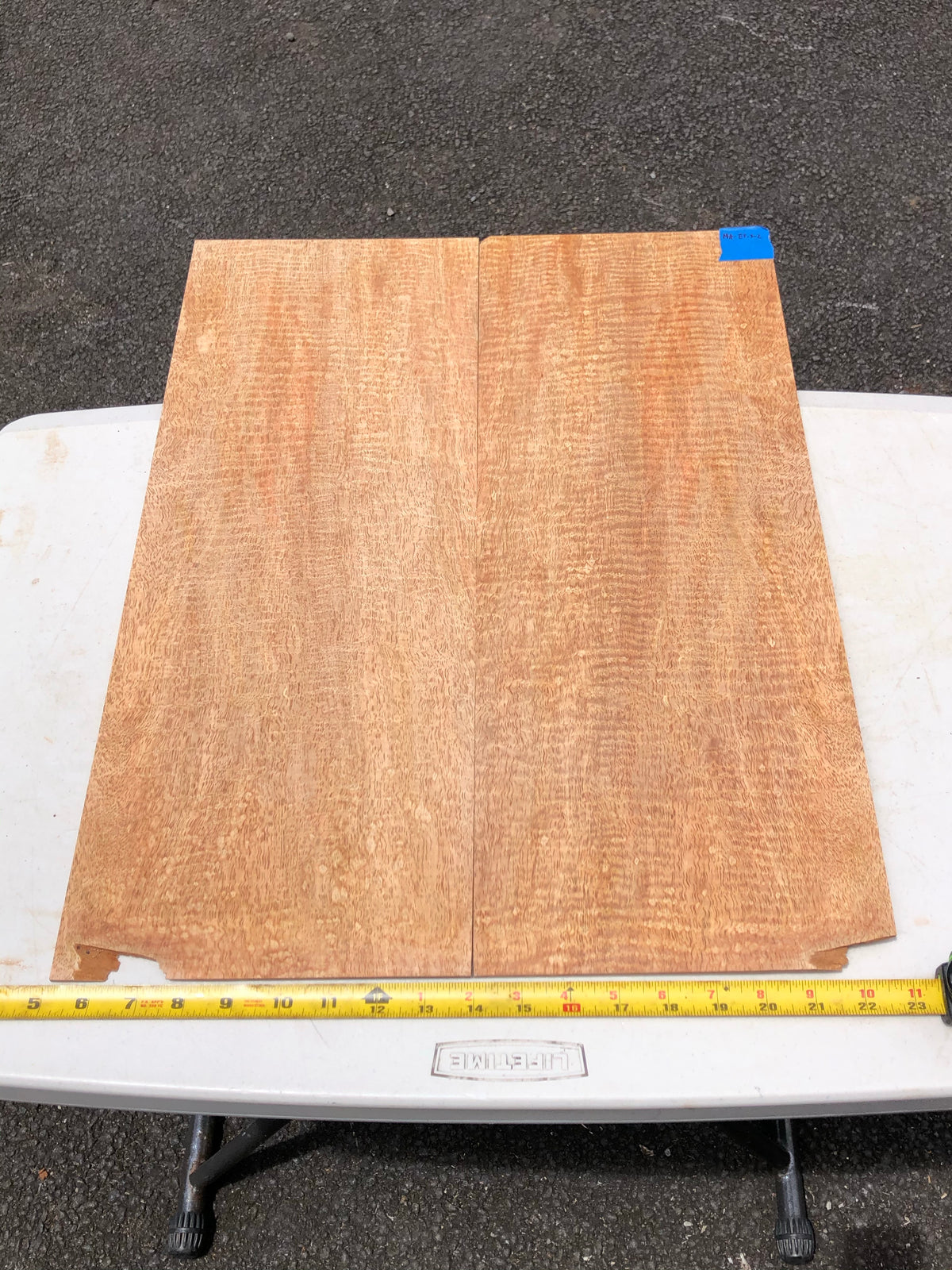Ultra curly mango electric guitar top 2@22.5”x8.5”x12mm