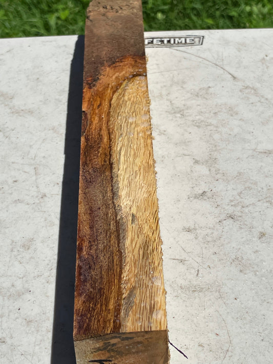 Curly Mango Pool Cue turning blank