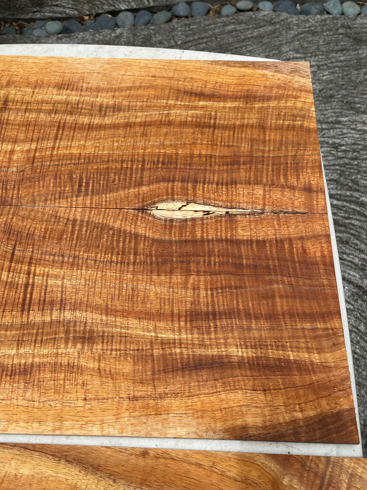 4A Curly Hawaiian Koa Jumbo Guitar 4 piece set