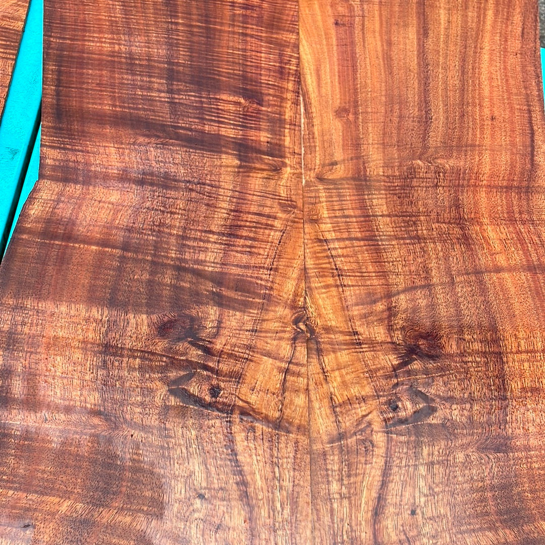4A Curly Hawaiian Koa Jumbo Guitar 4 piece set