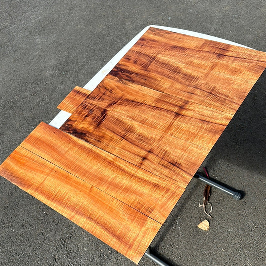 Premium Curly Koa Tenor ukulele 6 piece set