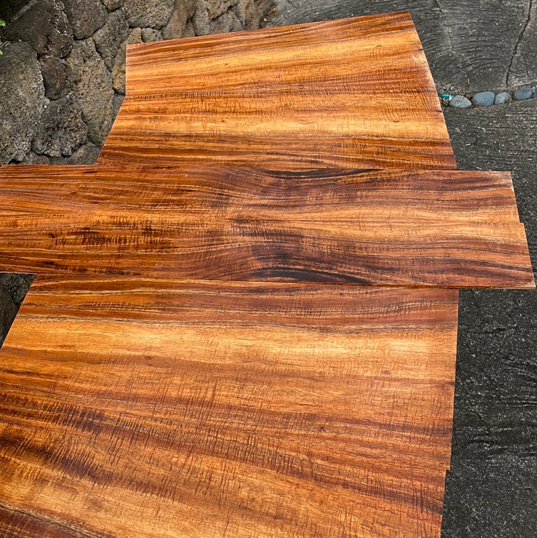 4A Curly Koa Jumbo Guitar 6 piece set